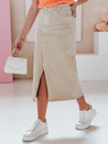 Denim Maxirock TELL ME MAXI beige Dstreet CY0480