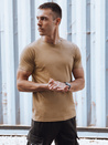 Unbedrucktes Kamelien-T-Shirt für Männer RX5611