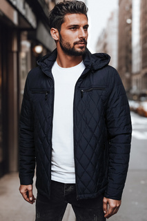 Herren Steppjacke mit Kapuze navy blau Dstreet TX4988