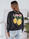 Damen Sweatshirt in Einheitsgröße LEMONFIT graphit Dstreet BY1348
