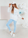 Damen Leggings mit hoher Taille SOFLEGG blau Dstreet UY2512