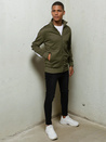 Herren Sweatshirt mit Reißverschluss Farbe Grün DSTREET BX5561
