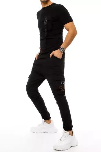 Herren Trainingsanzug Set Schwarz Dstreet AX0366