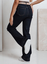 Damen Jeans mit weitem Bein navy blau Dstreet UY2775