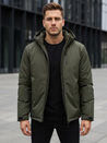 Herren Winterjacke mit Kapuze grün Dstreet TX5118