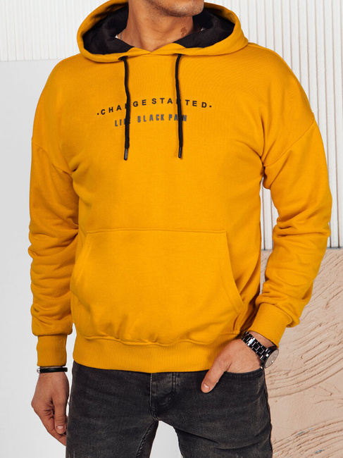 Herren Sweatshirt mit Aufdruck Farbe Gelb DSTREET BX5716