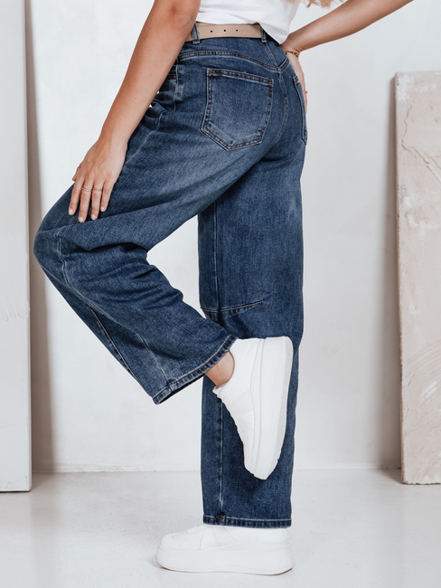 Blaue Damenjeans mit weitem Bein Dstreet UY2749