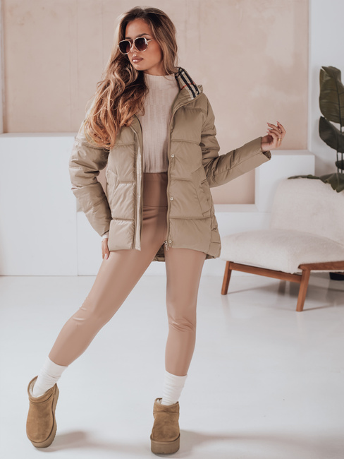Damen Steppjacke HIMES beige Dstreet TY4243