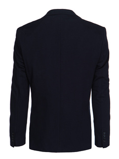 Einreihiger marineblauer Blazer für Herren Dstreet MX0632_2