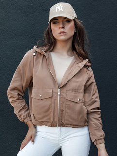 Damen Übergangsjacke mit Kapuze BELIJ camel Dstreet TY4472_2