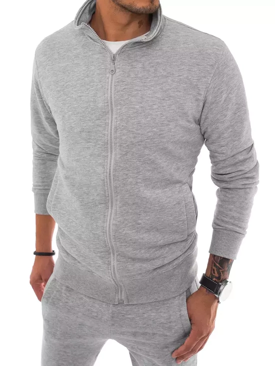 Herren Sweatshirt Zip Grau Dstreet BX5036