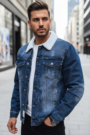 Isolierte Herren-Jeansjacke blau Dstreet TX4727z