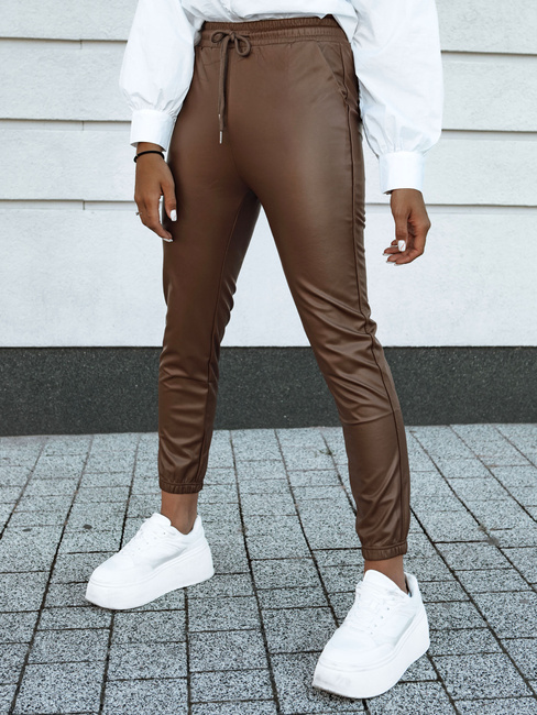 Gewachste Damenhose BRIAL camel Dstreet UY2151