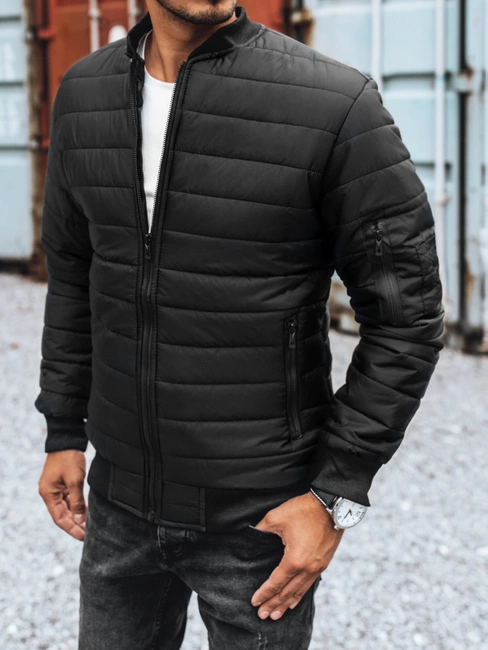 Herren Steppbomberjacke schwarz Dstreet TX2213z