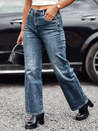 Damen Denim-Hose WESTCODE weit, hoch, blau Dstreet UY2212