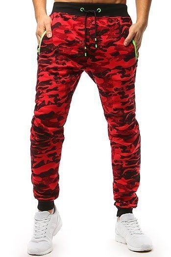 Herren Traininghose Camo Rot Dstreet UX3510