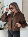 Damen Leder-Bomberjacke braun Dstreet TY5219