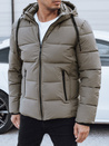 Herren Steppwinterjacke mit Kapuze beige Dstreet TX5065