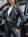 Damen Lederjacke EKLIN schwarz Dstreet TY4554