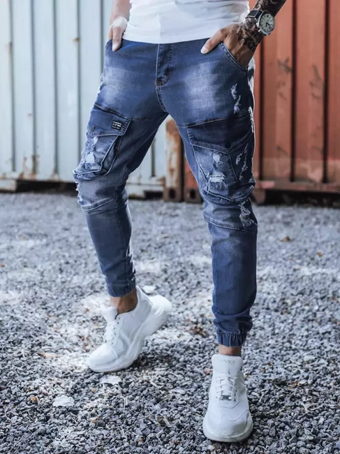 Herren Jeans Joggerhose Blau Dstreet UX3285