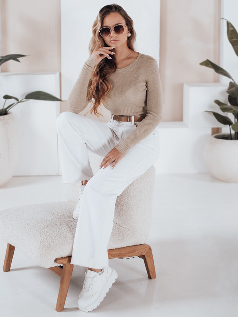 Damen Rippenpullover NOLVIE beige Dstreet MY2496