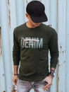 Herren Sweatshirt mit Aufdruck Khaki Dstreet BX5358