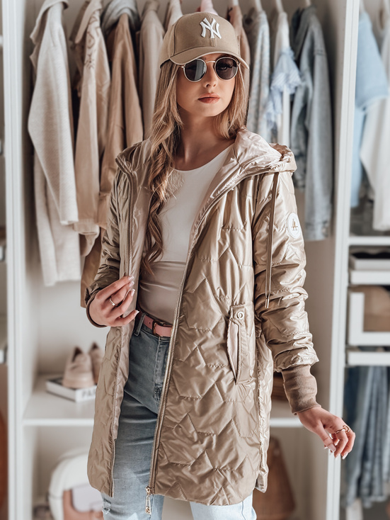 Gesteppte Damen-Übergangsjacke LIVIANA camel Dstreet TY4810