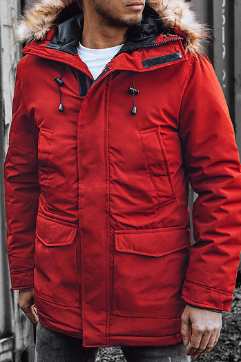 Herren Winter Parka Jacke rot Dstreet TX2995