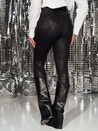 Damen LUXIAFIT gewachste schwarze Hose Dstreet UY2298
