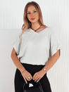 Damen Basic T-shirt MAUD Farbe Hellgrau DSTREET RY2338