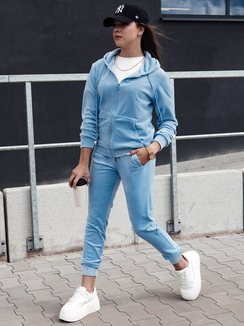 Damen Velours Stretch Set VELCOMFY blau Dstreet AY1078