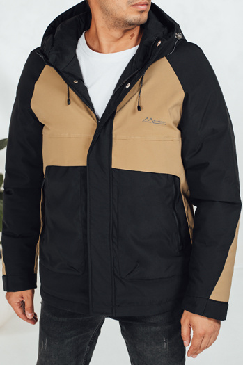 Herren Winterjacke mit Kapuze in camel Dstreet TX5041