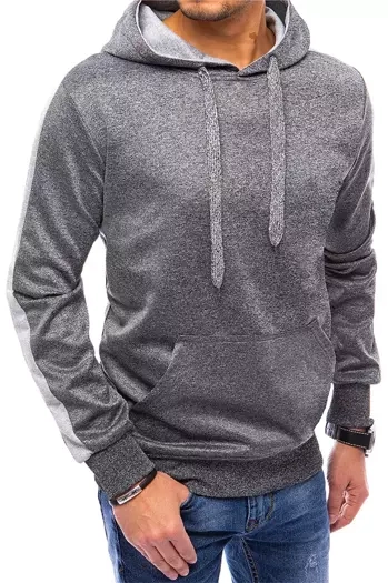 Herren Kapuzenpullover Dunkelgrau Dstreet BX5122