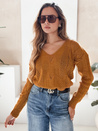 Damen Lange Pullover DARIA Farbe Camel DSTREET MY1727