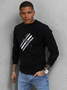 Herren Sweatshirt mit Aufdruck Schwarz Dstreet BX5364