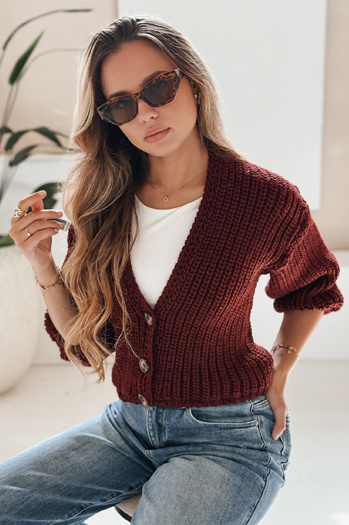 Damen Strickjacke NUTI Farbe Weinrot DSTREET MY1674