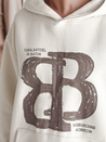 Damen-Kapuzenpullover in Übergröße LITESSO ecru Dstreet BY1414