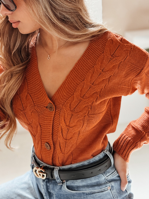 Damen Pullover RUSTICHE rot Dstreet MY2423