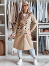 Langer Damenmantel mit Gürtel SLIMFOTA camel Dstreet NY0746