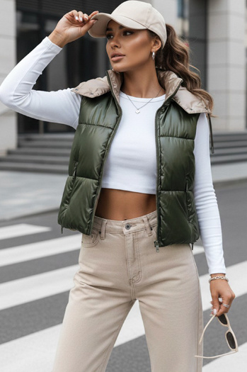 Gesteppte Sportweste für Damen OSHE grün Dstreet TY3704