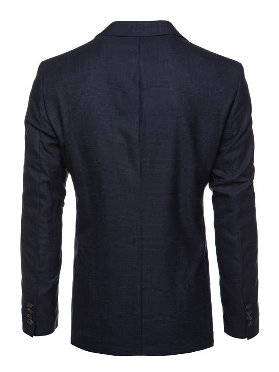 Einreihiger marineblauer Blazer für Herren Dstreet MX06340