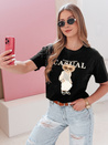 Damen-Teddybär T-Shirt MISTREET schwarz Dstreet RY2873
