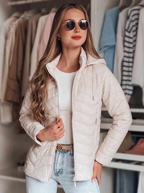 Damen Übergangs-Steppjacke MODERIS beige Dstreet TY4867