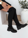 Damen Overknee-Stiefel schwarz Dstreet ZY1006