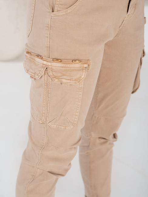 Damen Cargohose CARGOIF hellbeige Dstreet UY2712