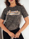 Damen T-shirt mit Aufdruck AMOURETTE Farbe Grau DSTREET RY2394