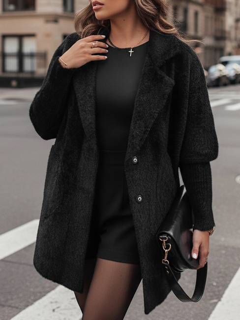 RITA II Alpakamantel Schwarz Dstreet NY0669