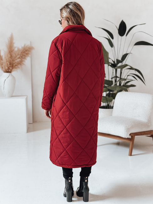 Damen-Winterjacke WARMISSA gesteppt burgunderrot Dstreet TY4918