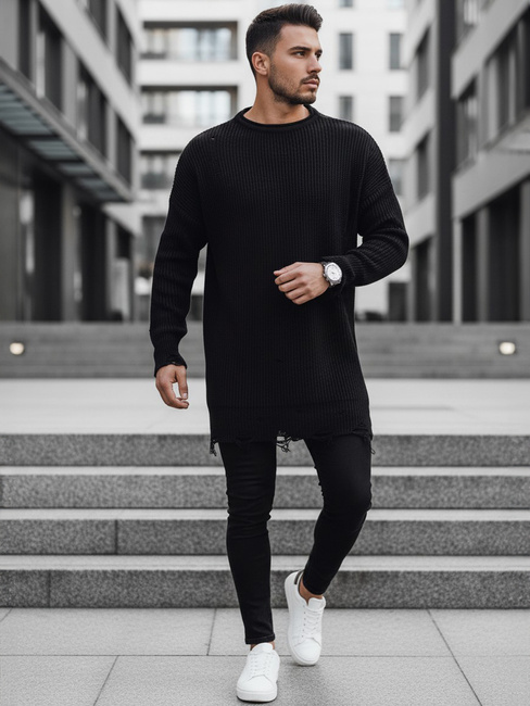 Herren Winterpullover Farbe Schwarz DSTREET WX1962