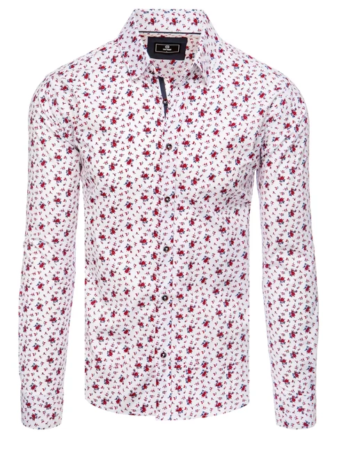 Herren Gemustertes Hemd Farbe Weiß DSTREET DX2396